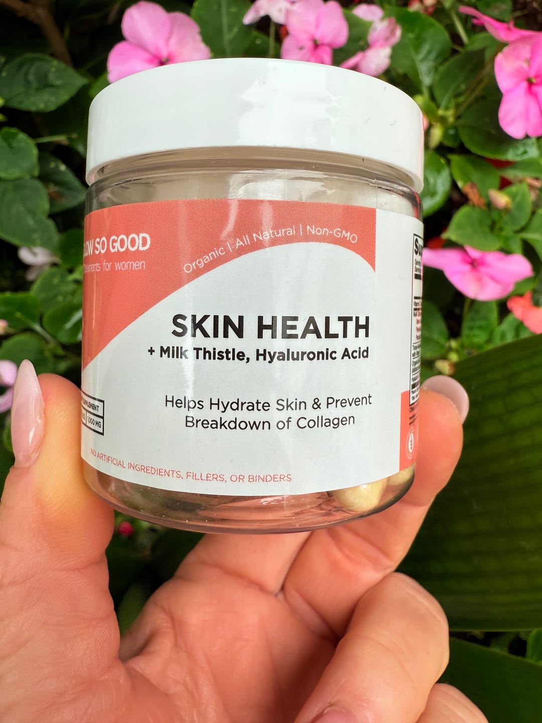 Customer photo review of SKIN HEALTH  with Milk Thistle + Hyaluronic Acid