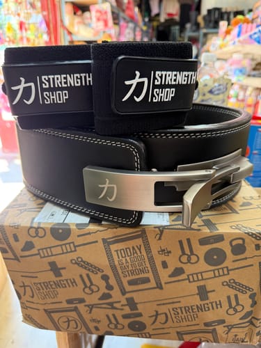 Customer photo review of Embossed Black Lever Belt, 13mm - IPF Approved