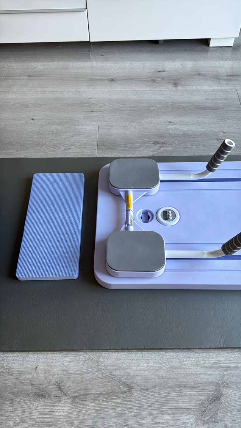Customer photo review of Reformly Pilates Board + 60-Day Transformation Program
