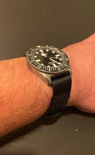 Customer photo review of Glomar Explorer - Hook And Loop Watch Strap