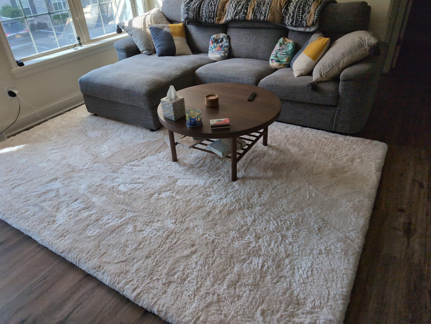 Customer photo review of Deluxe Shaggy Relax Mat - 1.4" Thick Foam Base