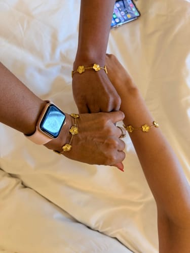 Customer photo review of Golden Clover Bracelet