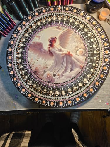 Customer photo review of Unfinished Wood Circle Round | Circle Blank | DIY Craft Cutout | Up to 36"