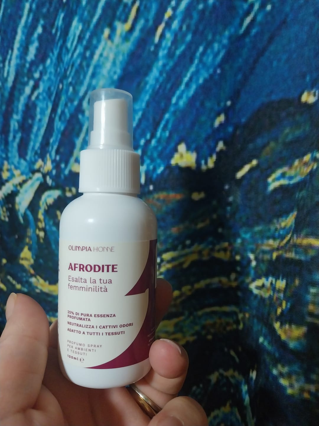 Customer photo review of Profumo spray per tessuti Fresco Bucato ml.100