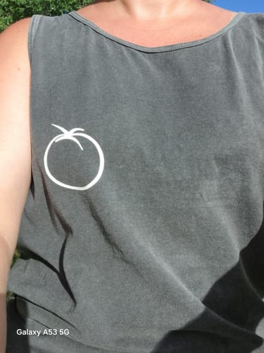 Customer photo review of Simple Tomato Comfort Colors® Tank Top