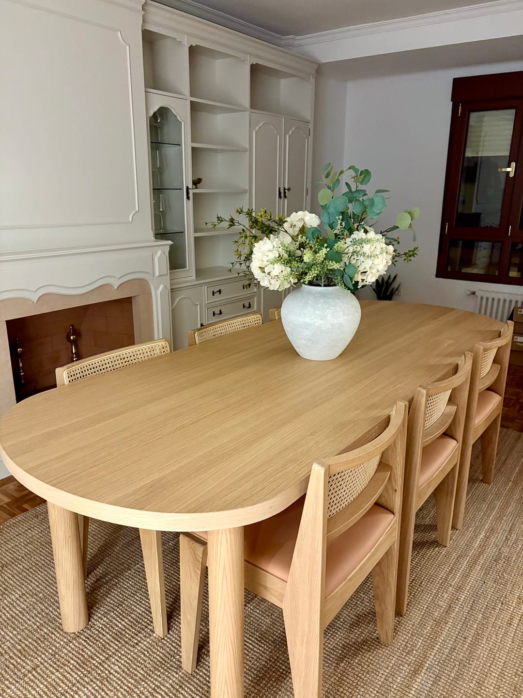 Customer photo review of Faux Arrangement - Eucalyptus & White Hydrangea