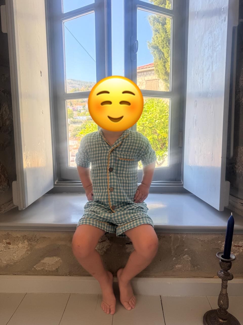 Customer photo review of Blue Moon Button Through Pyjamas Short Set