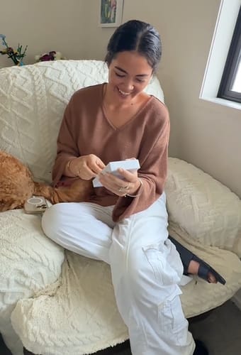 Customer photo review of Til Mitt Vakre Datter – Evig Knytte Armbånd