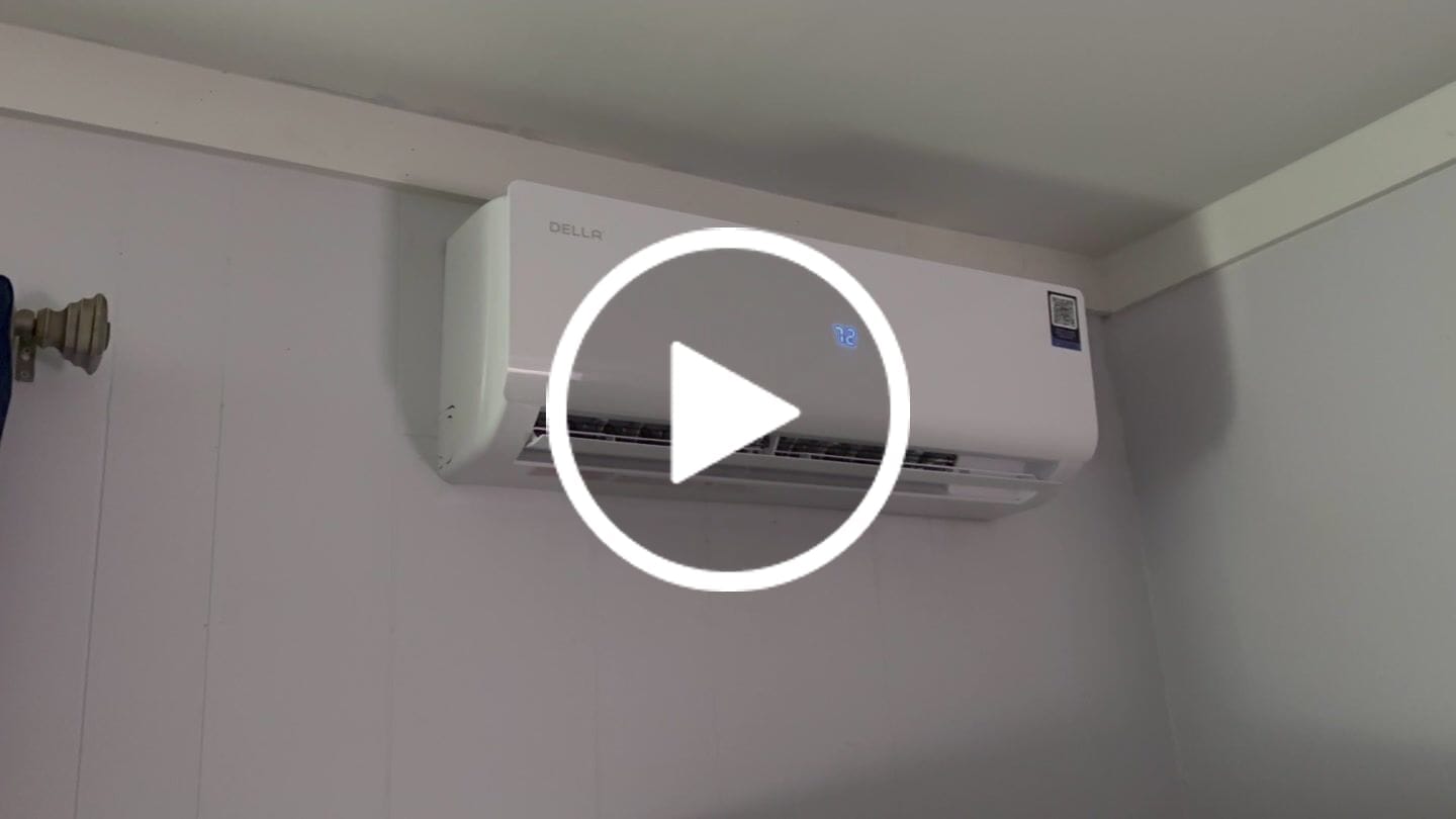 Customer video review of DELLA Vario Series 35000 BTU Dual Zone Mini Split AC (12K+18K) - Up to 1550 Sq.Ft.