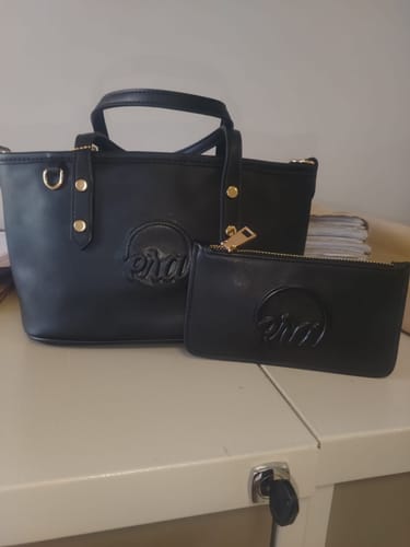 Customer photo review of Black Mini Era Tote Bag