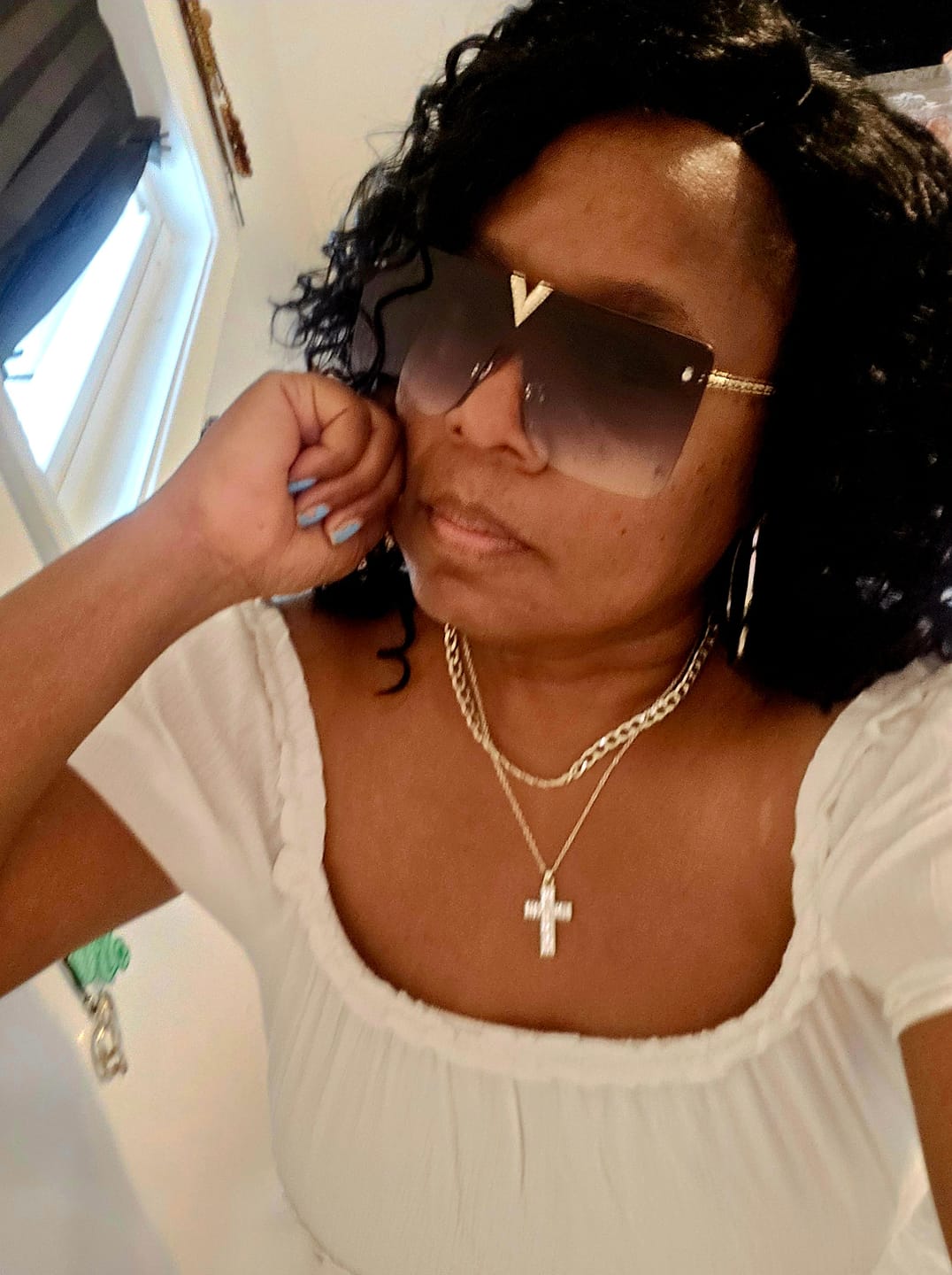 Customer photo review of Motown Tress Curlable Full Wig - ALICIA