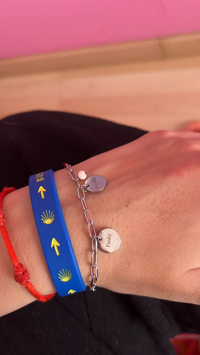 Customer photo review of Pulsera Alianza - Personalizado