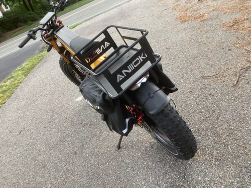 Customer photo review of Aniioki eBike Rack Pannier Bag Saddle Bag