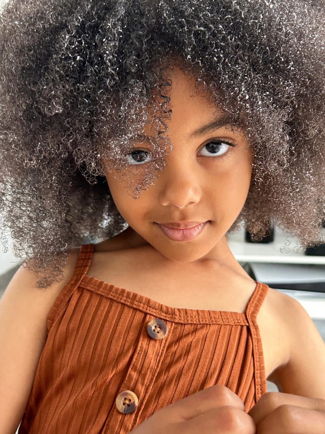 Customer photo review of Crème Démêlante Enfant 250 ML | Cheveux Crépus et Bouclés