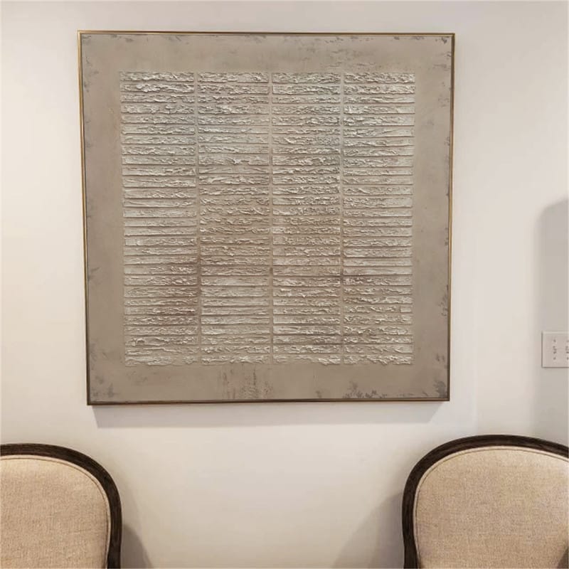 Customer photo review of Brown Wabi Sabi Texture Canvas Art #WS003