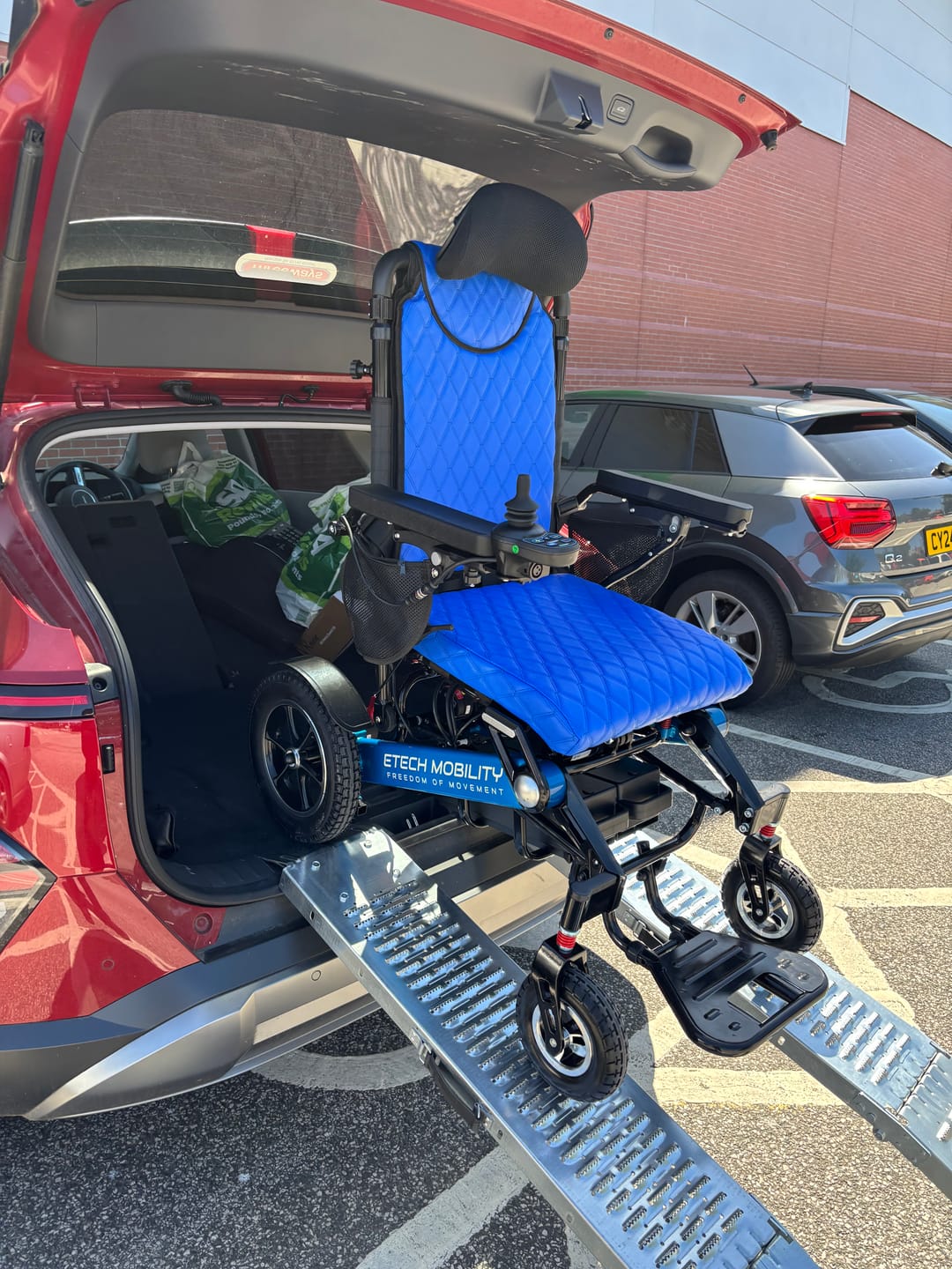 Customer photo review of Luxury Leather Seat Cushion Cover for Freedom Pro and Elite Electric Wheelchair