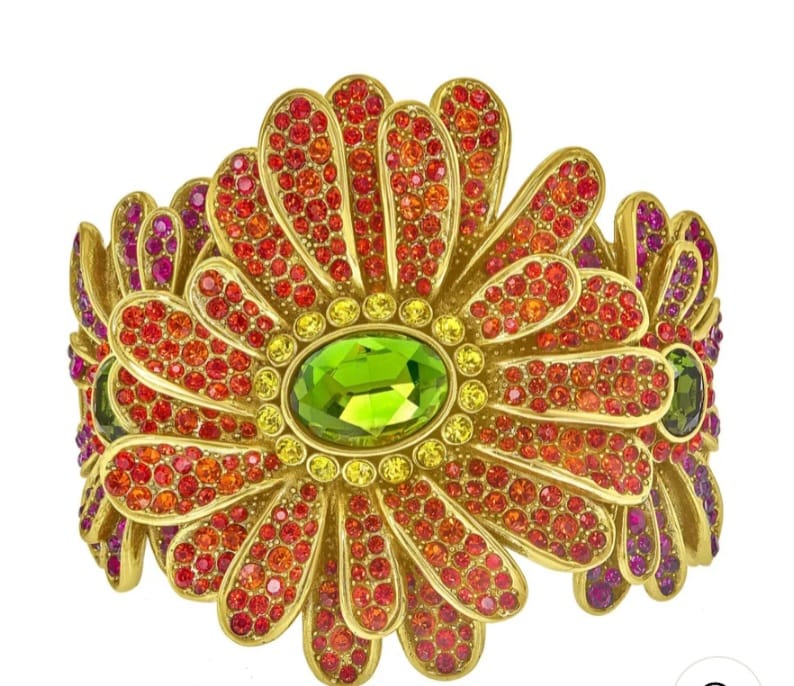 Customer photo review of Heidi Daus®"Gerber Daisy Crazy" Crystal Floral Cuff Bracelet