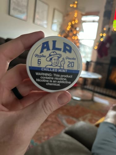 Customer photo review of Chilled Mint Nicotine Pouches
