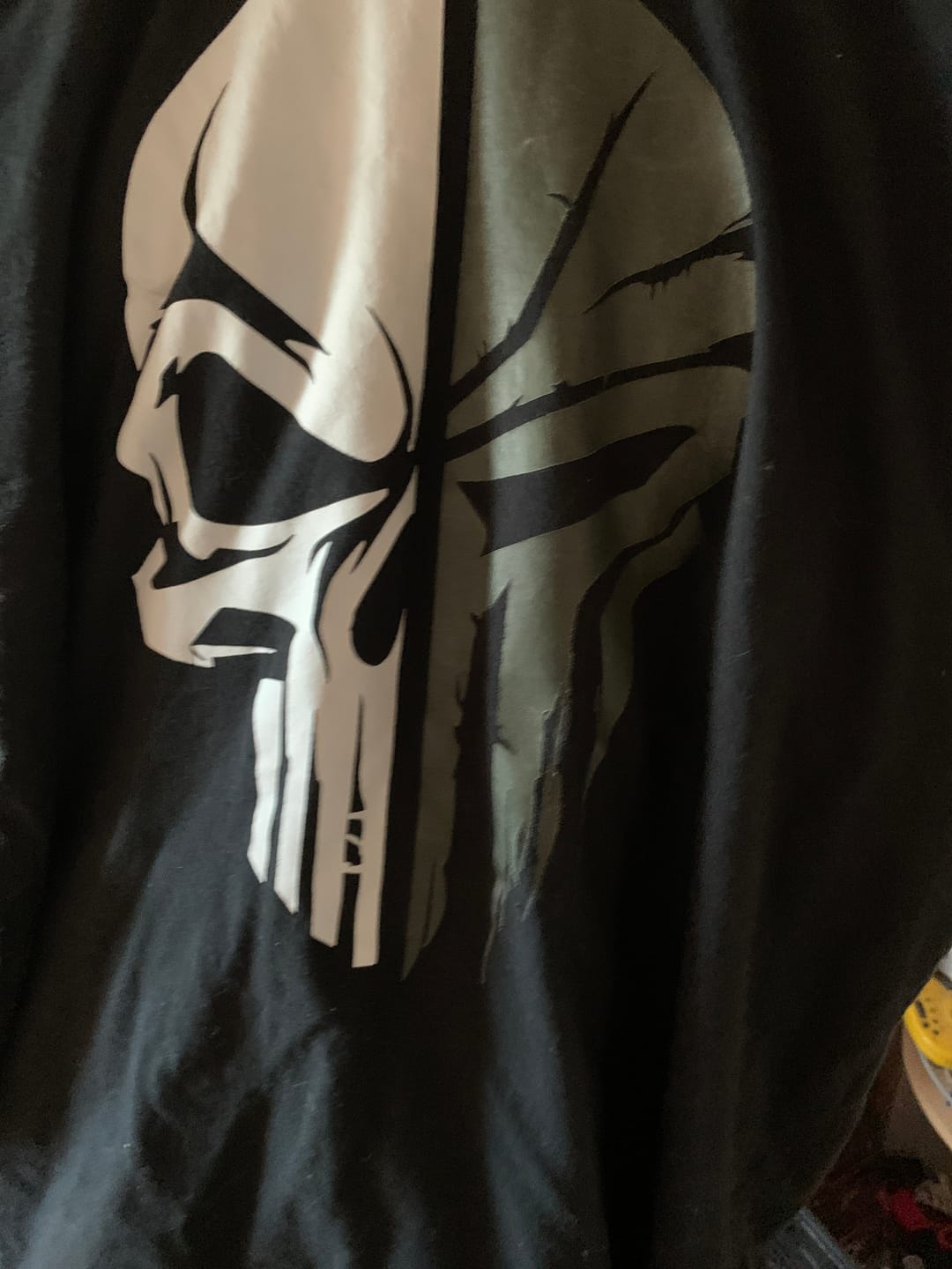 Customer photo review of Military skull t-shirt