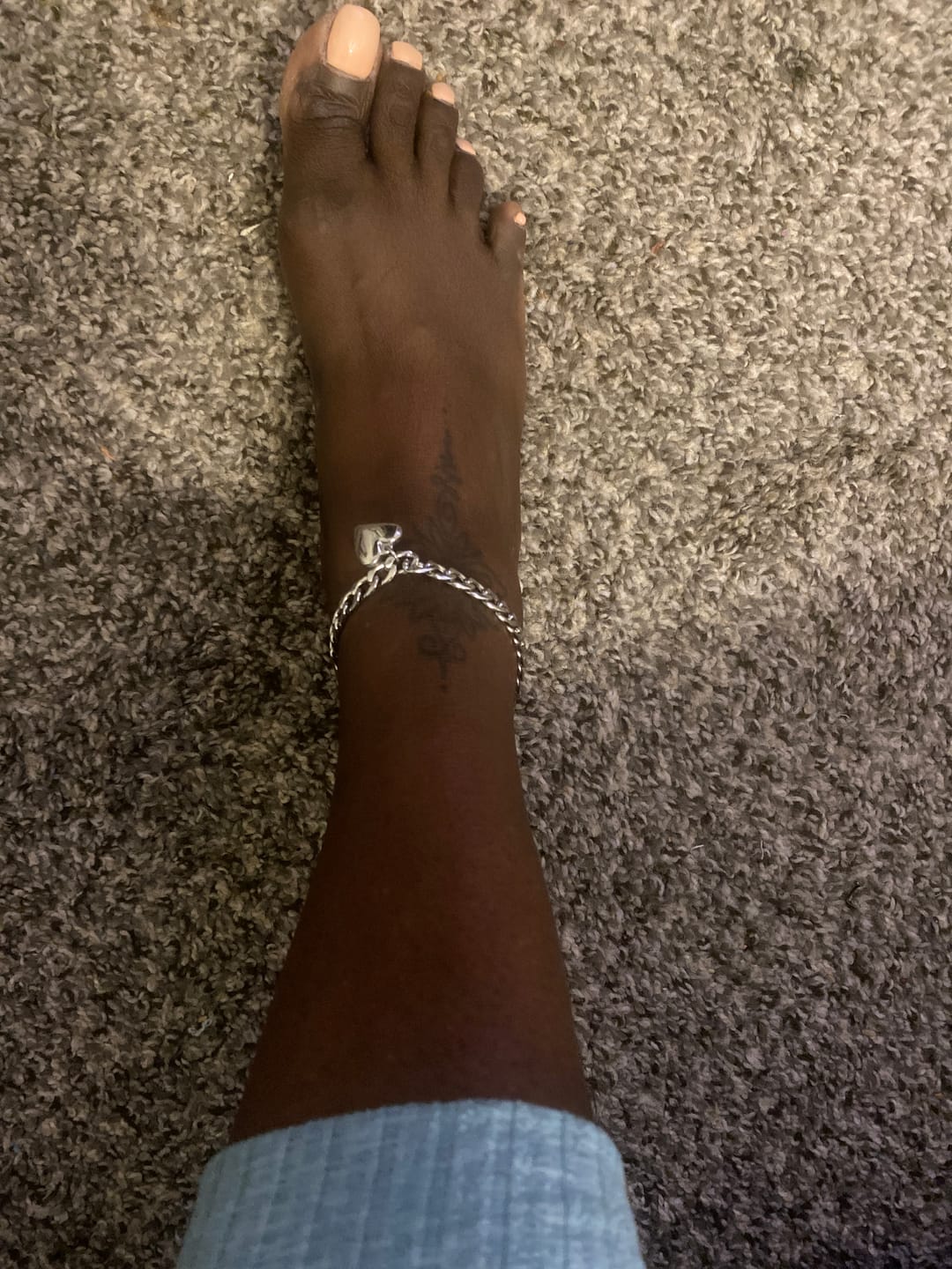 Customer photo review of Mila Stainless Steel Anklet