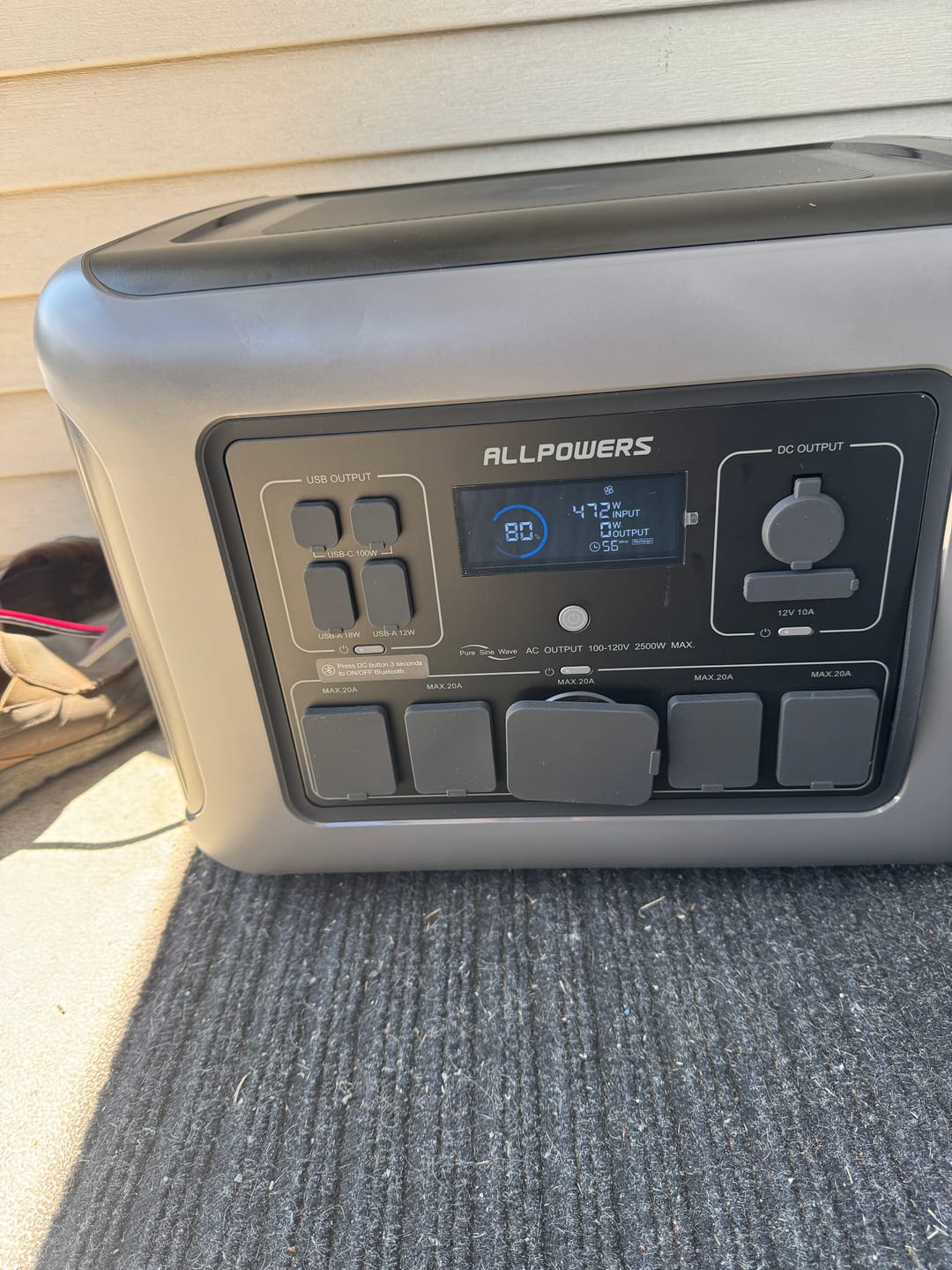 Customer photo review of ALLPOWERS R2500 Portable Power Station Home Backup 2500W 2016Wh