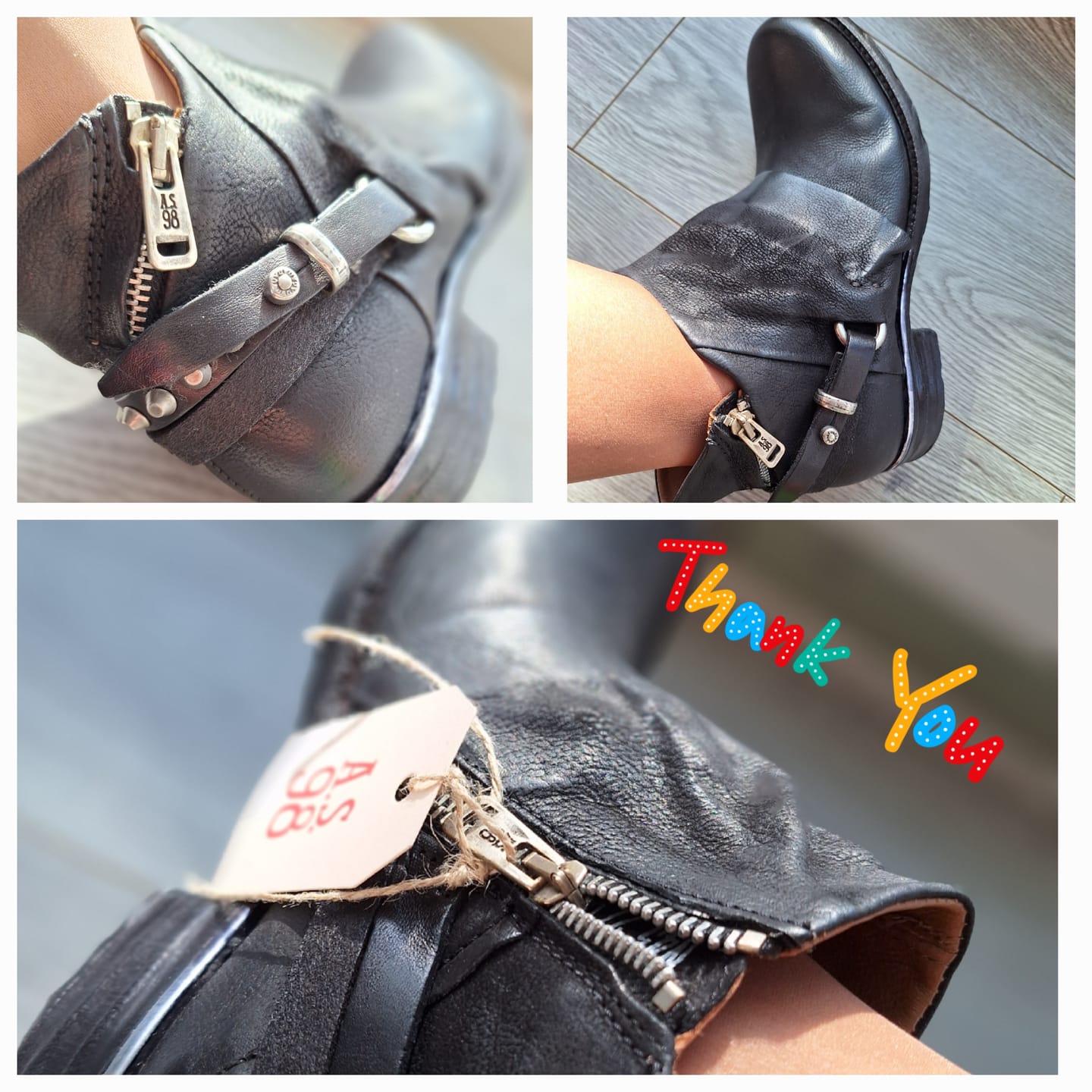 Customer photo review of BOTIN ALIVE NEGRO