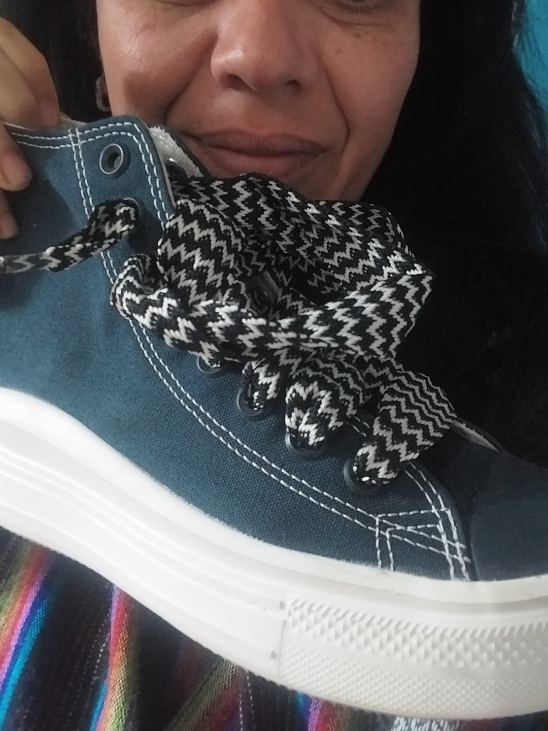 Customer photo review of Zapatillas Converse Chuck Taylor Move Hi Platform Azul Blanco