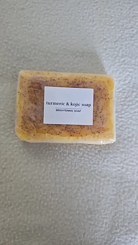 Customer photo review of Lemon turmeric & kojic-acid brightening soap