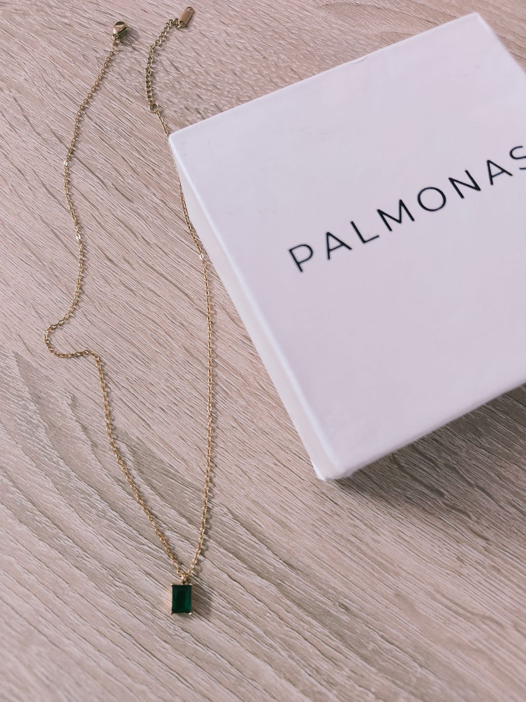 Customer photo review of Emerald Aventurine Necklace