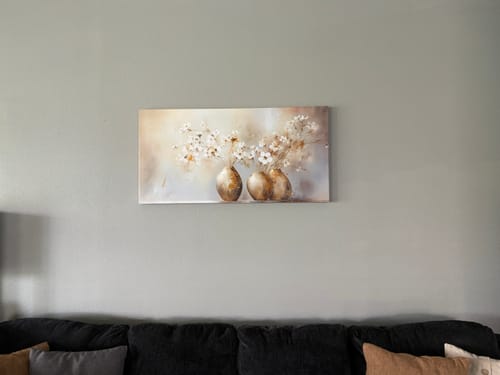Customer photo review of FLOWERS AND VASES CANVAS