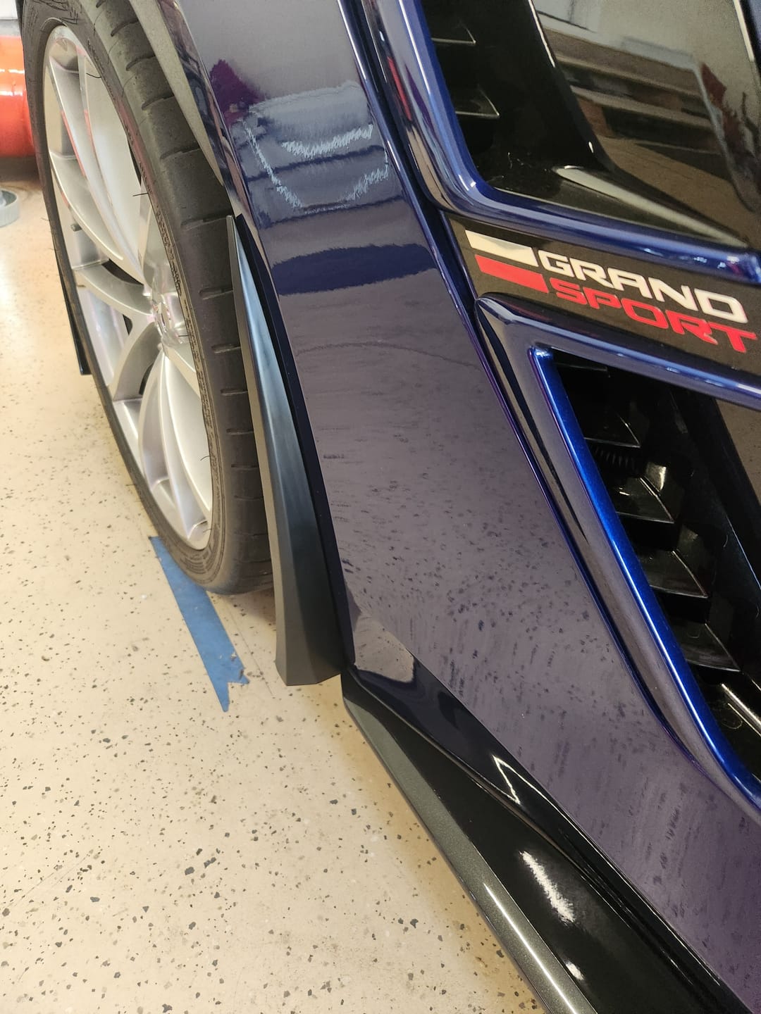 Customer photo review of Corvette C7 Extended Front & Rear Splash Guards