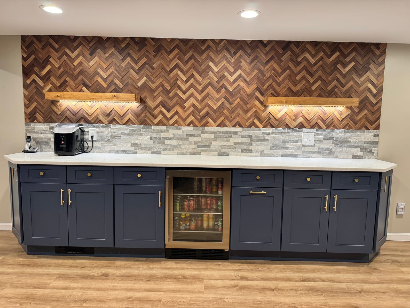Customer photo review of 3D Natural Herringbone Walnut