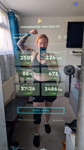 Customer photo review of MAGIC AI: Fitness Smart Mirror