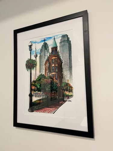 Customer photo review of Flatiron Building Toronto Wall Art
