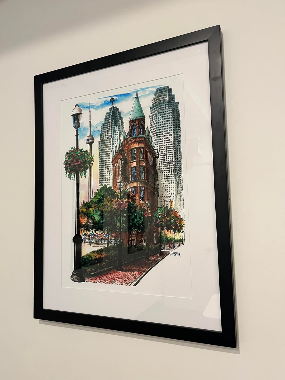 Customer photo review of Flatiron Building Toronto Wall Art