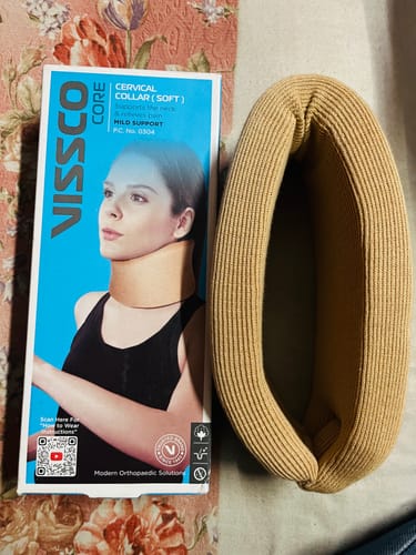 Customer photo review of Cervical Collar Soft | Neck Support for Cervical Spine Immobilization & Pain Relief (Beige)