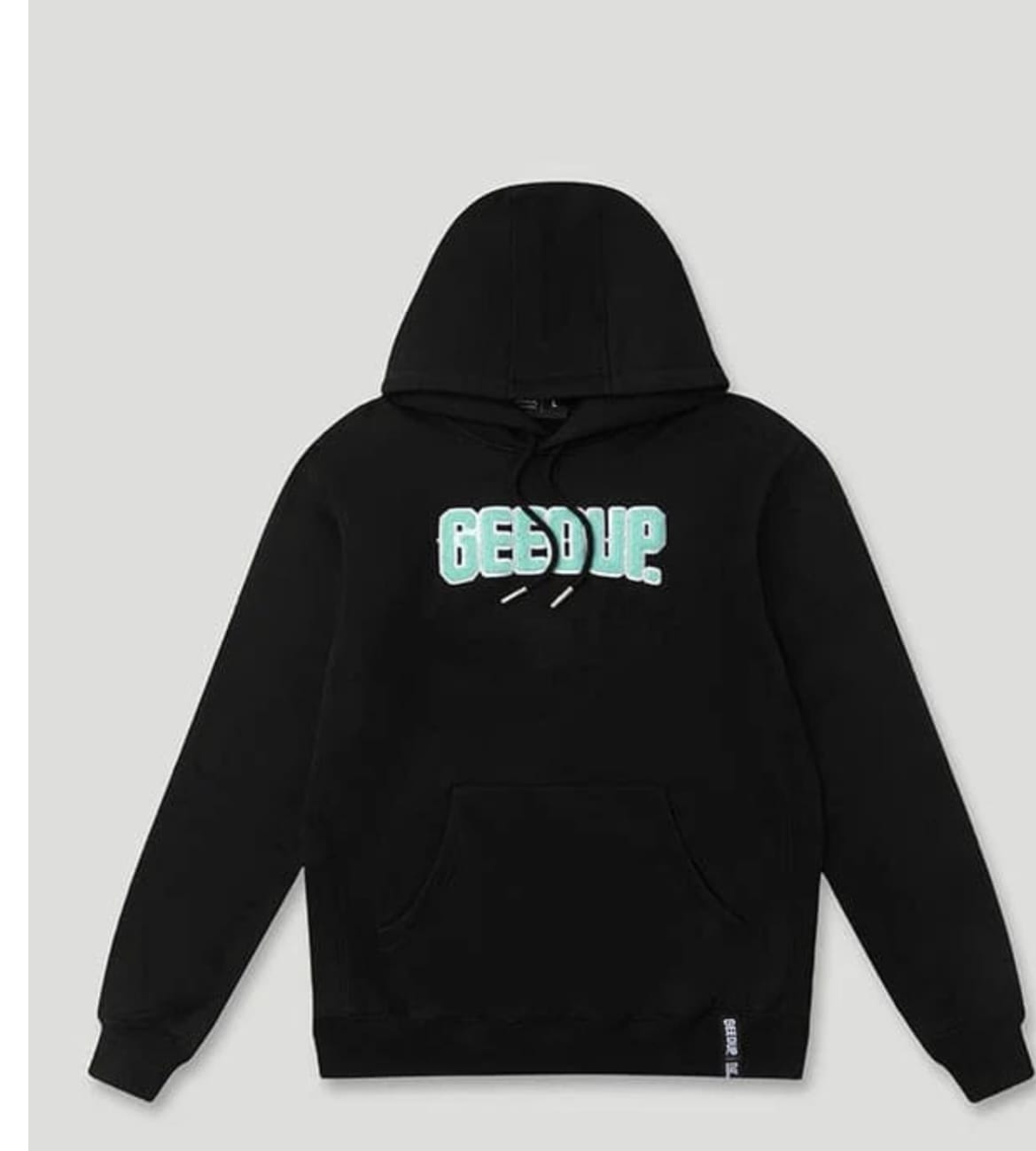 Customer photo review of Geedup Play For Keeps Hoodie Black Teal