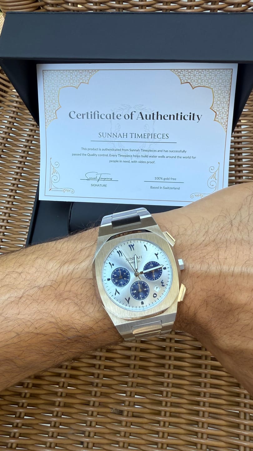 Customer photo review of MEN: Sharp Premium Steel Chrono Iceblue