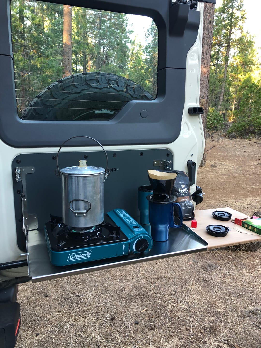Customer photo review of Ineos Grenadier V2 Folding Tailgate Table - Flat Backer