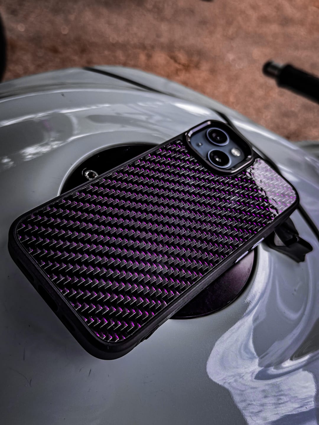 Customer photo review of iPhone Carbon Fiber Phone Case - MagSafe