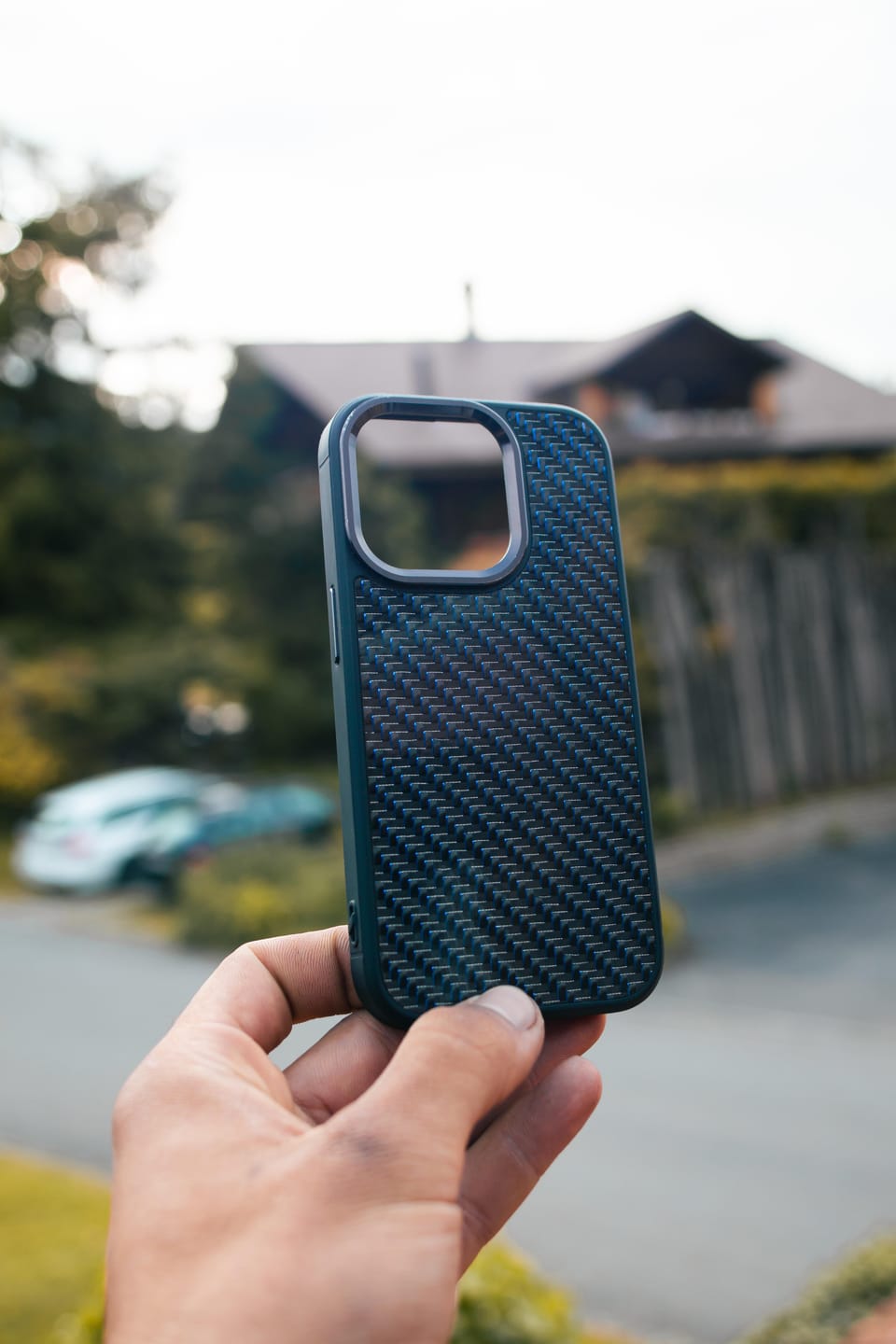 Customer photo review of iPhone Carbon Fiber Phone Case - MagSafe