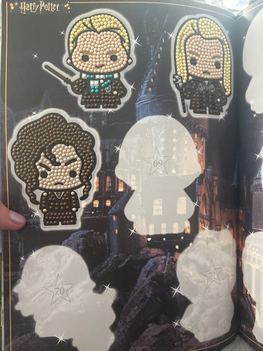 Customer photo review of Harry Potter Crystal Art Sticker Album - Starter Pack