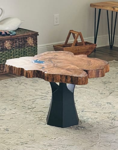 Customer photo review of Coffee Table Base 106S Namu 16H Modern Furniture for Round Table Top