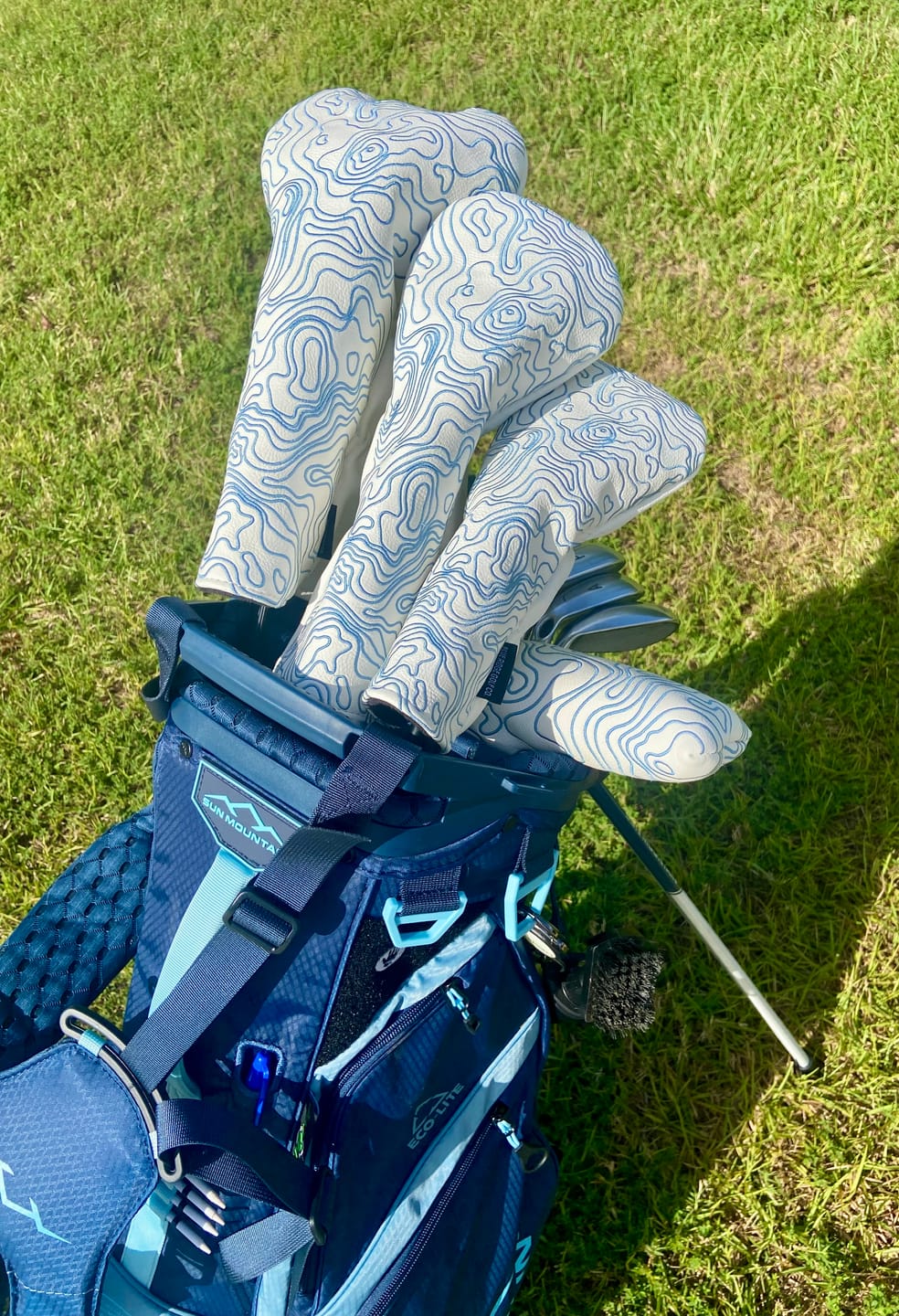 Customer photo review of Topographic Edition - Pure White / Embroidered Carolina Blue