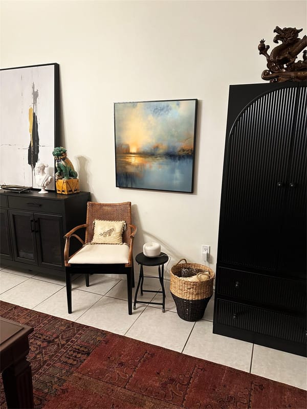 Customer photo review of Abstract Painting Canvas #AP074