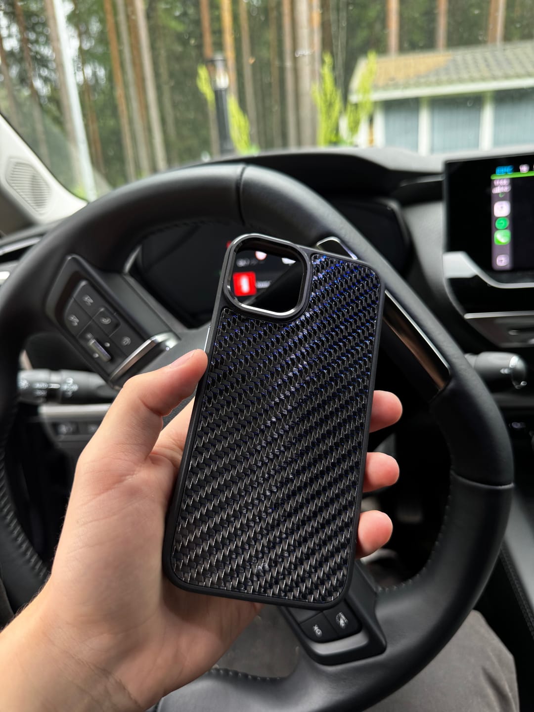 Customer photo review of iPhone Carbon Fiber Phone Case - MagSafe