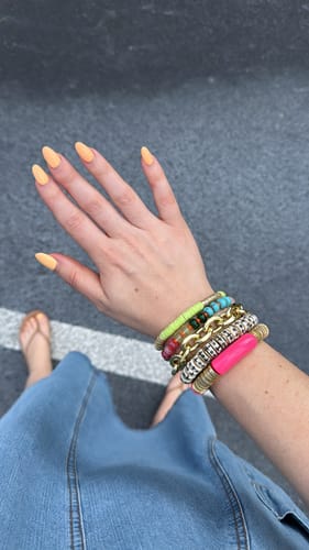 Customer photo review of Flamingo Pink Zo Bracelet