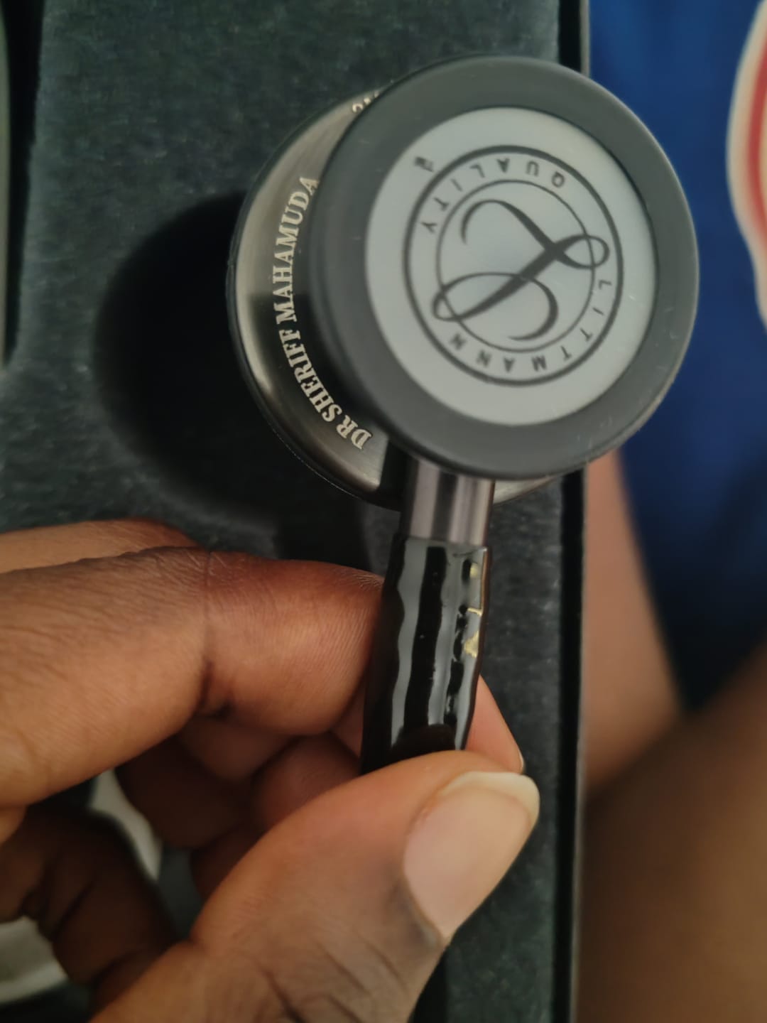 Customer photo review of Littmann Classic III Monitoring Stethoscope: Black and Smoke 5811