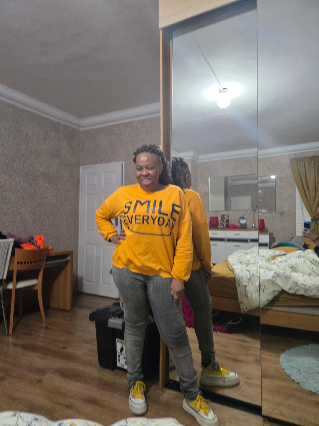 Customer photo review of Plus Size Handmade Printed 100% Cotton Sweatshirt