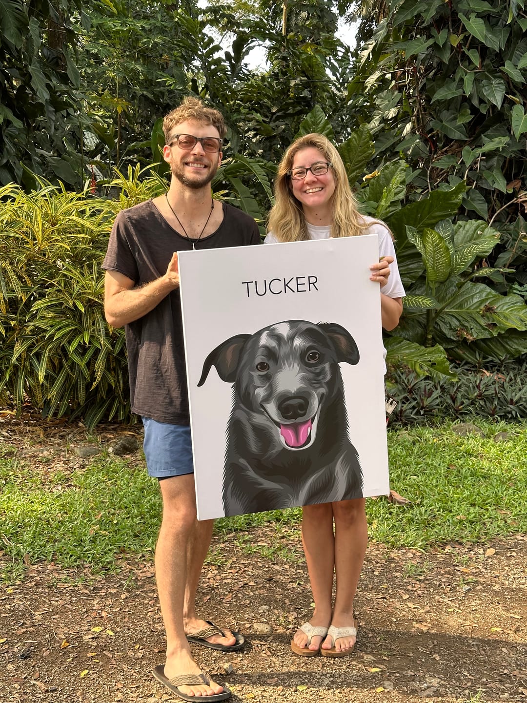 Customer photo review of Modern Vector Custom Pet Art
